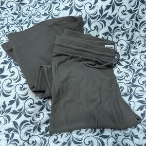 Aritzia waffle flare pants